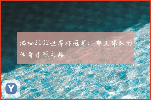 揭秘2002世界杯冠军:那支球队的传奇夺冠之路